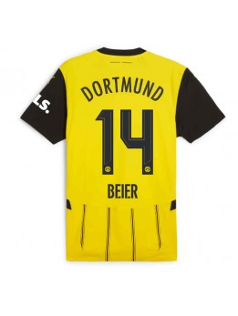 Borussia Dortmund Maximilian Beier #14 Replika Hemmakläder 2024-25 Kortärmad